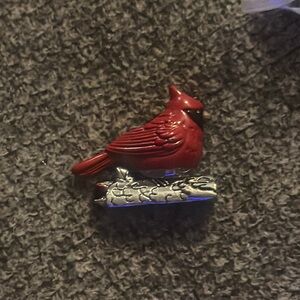GANZ‎ Red and Silver Cardinal charm